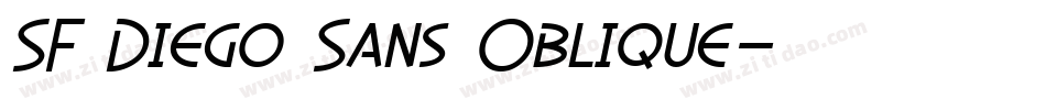 SF Diego Sans Oblique字体转换
